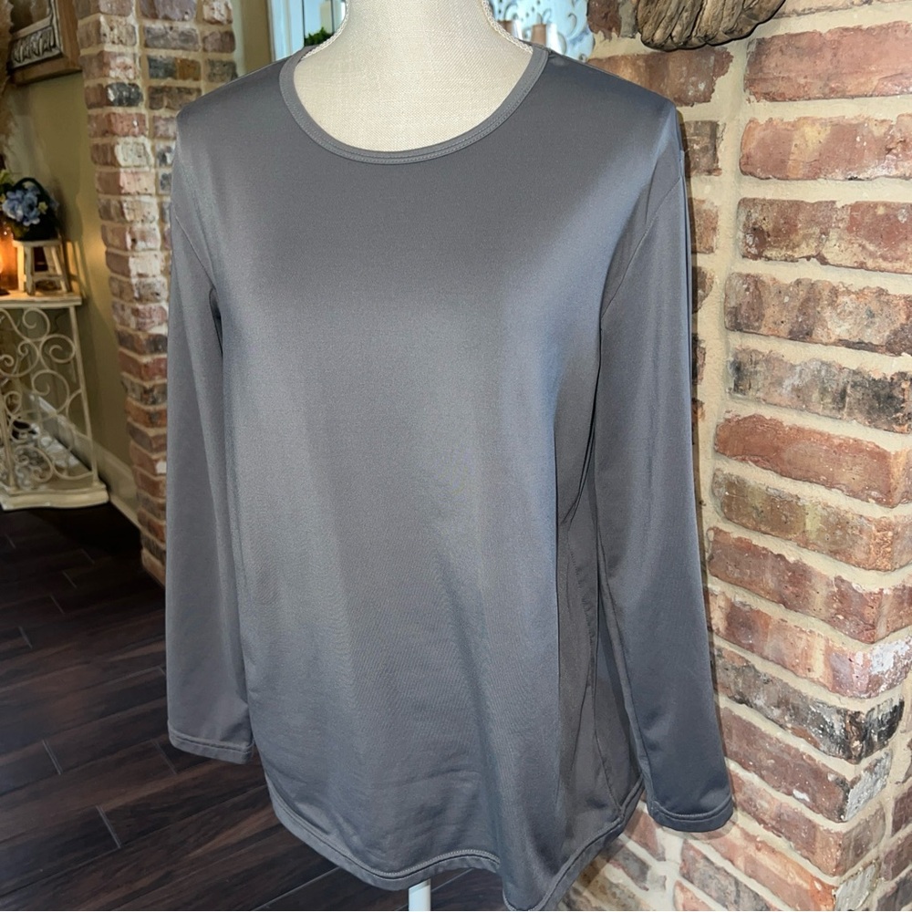 ViCherub Thermal Women Long Johns Base Layer Fleece Lined Top Size XXL Gray